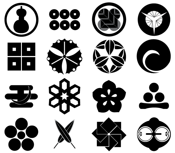 Japan Design Elements Free Vector Set