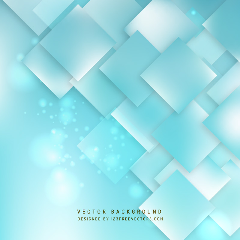 Abstract Light Turquoise Square Background Template