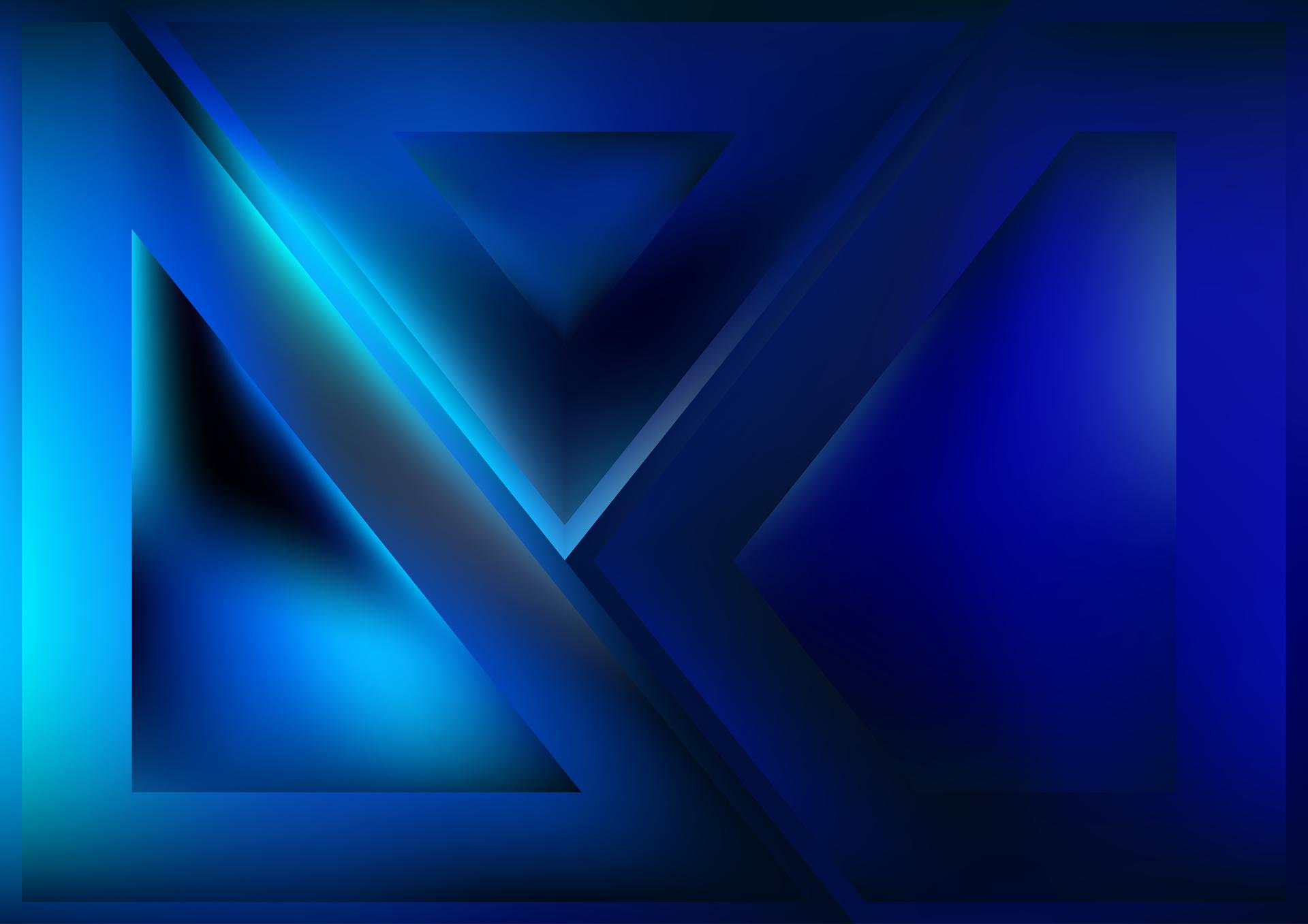 Blue Geometric Shapes