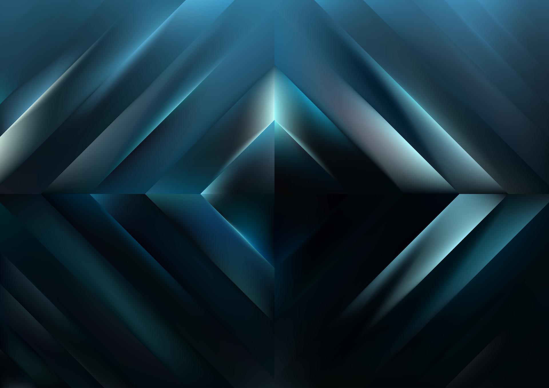 Abstract Blue Diamond