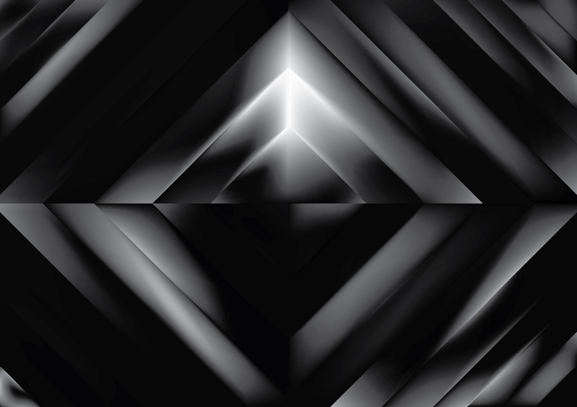 Abstract Geometric Black and White Design