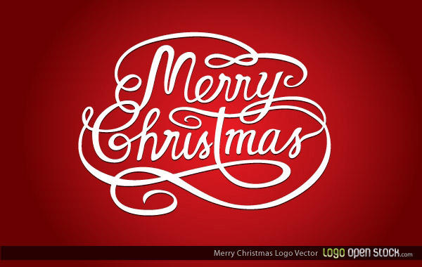 Merry Christmas Lettering Design Background Vector Free