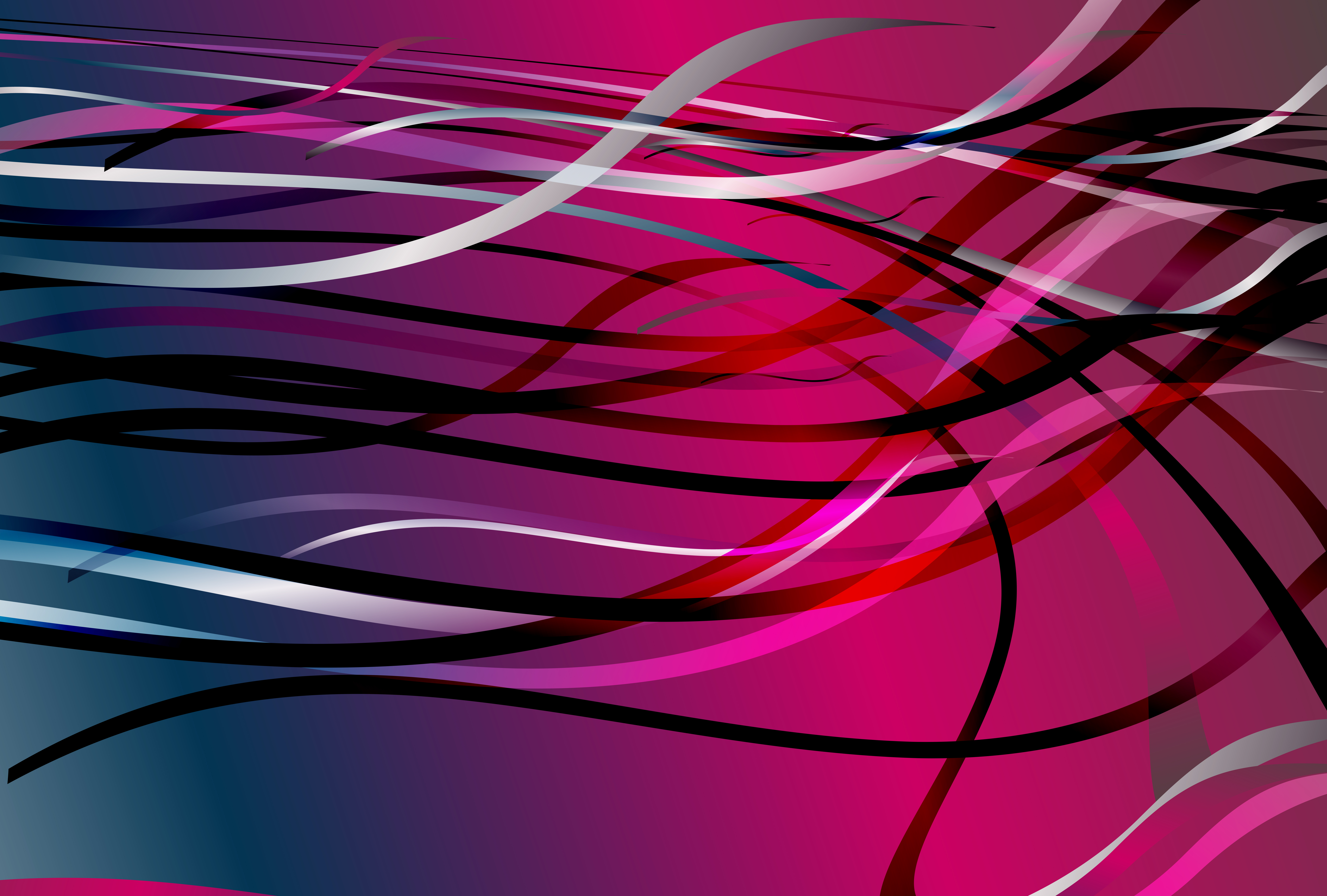 Abstract Lines in Magenta