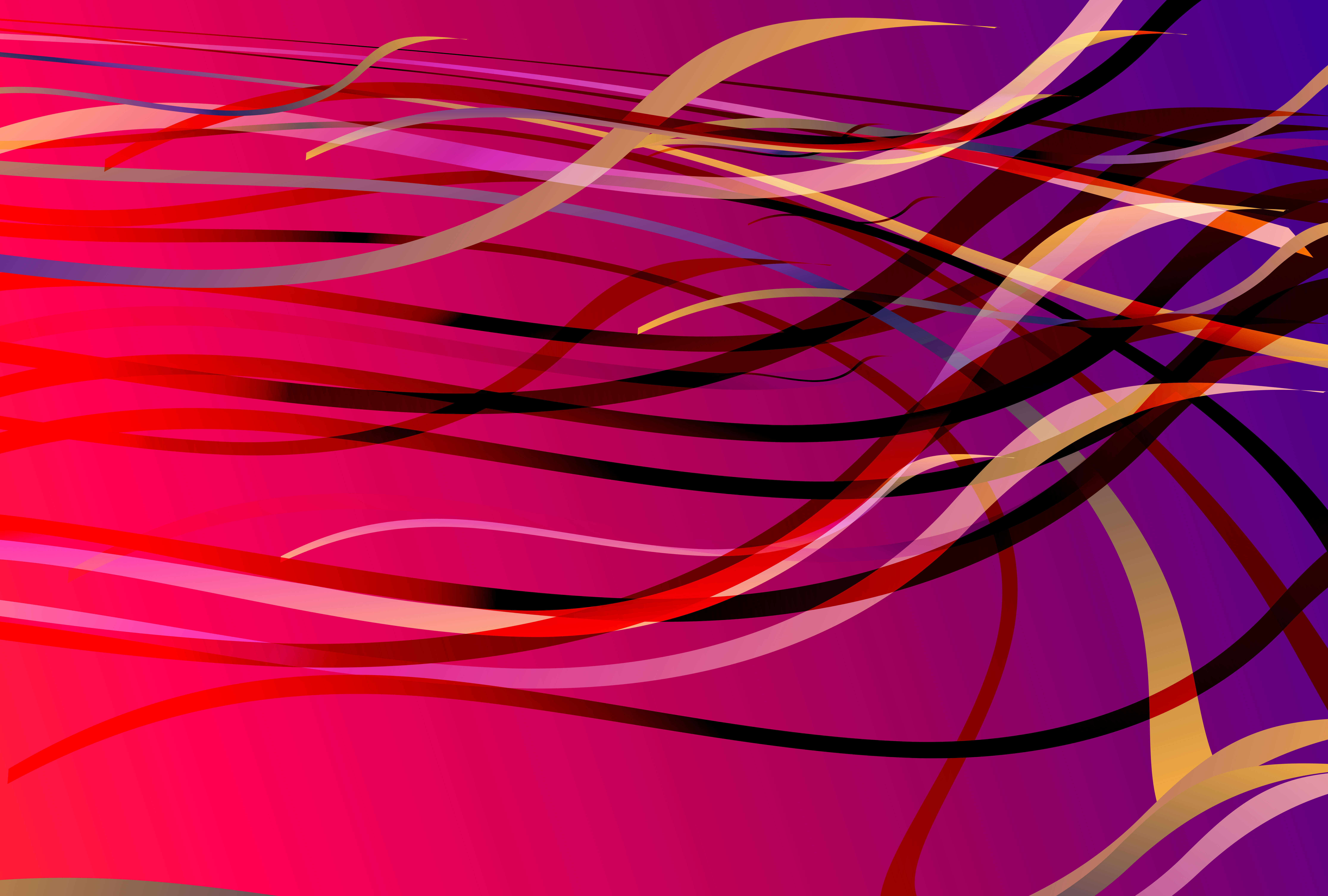 Wavy Ribbon Lines