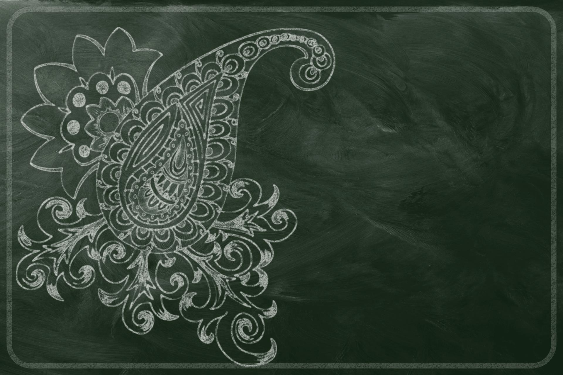 Chalkboard Paisley