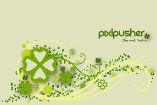 Free Vector Shamrock Background