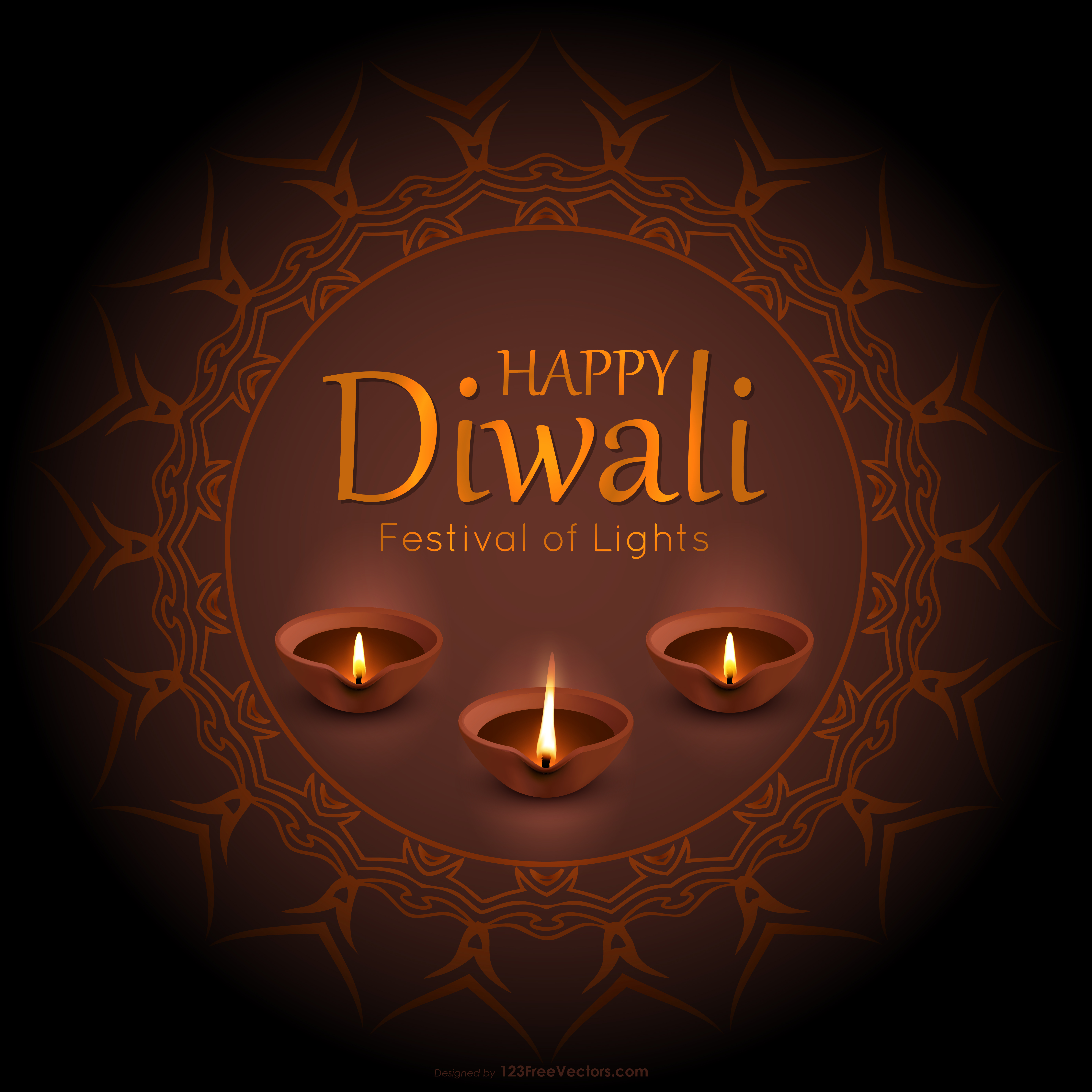 Diwali Diya Background