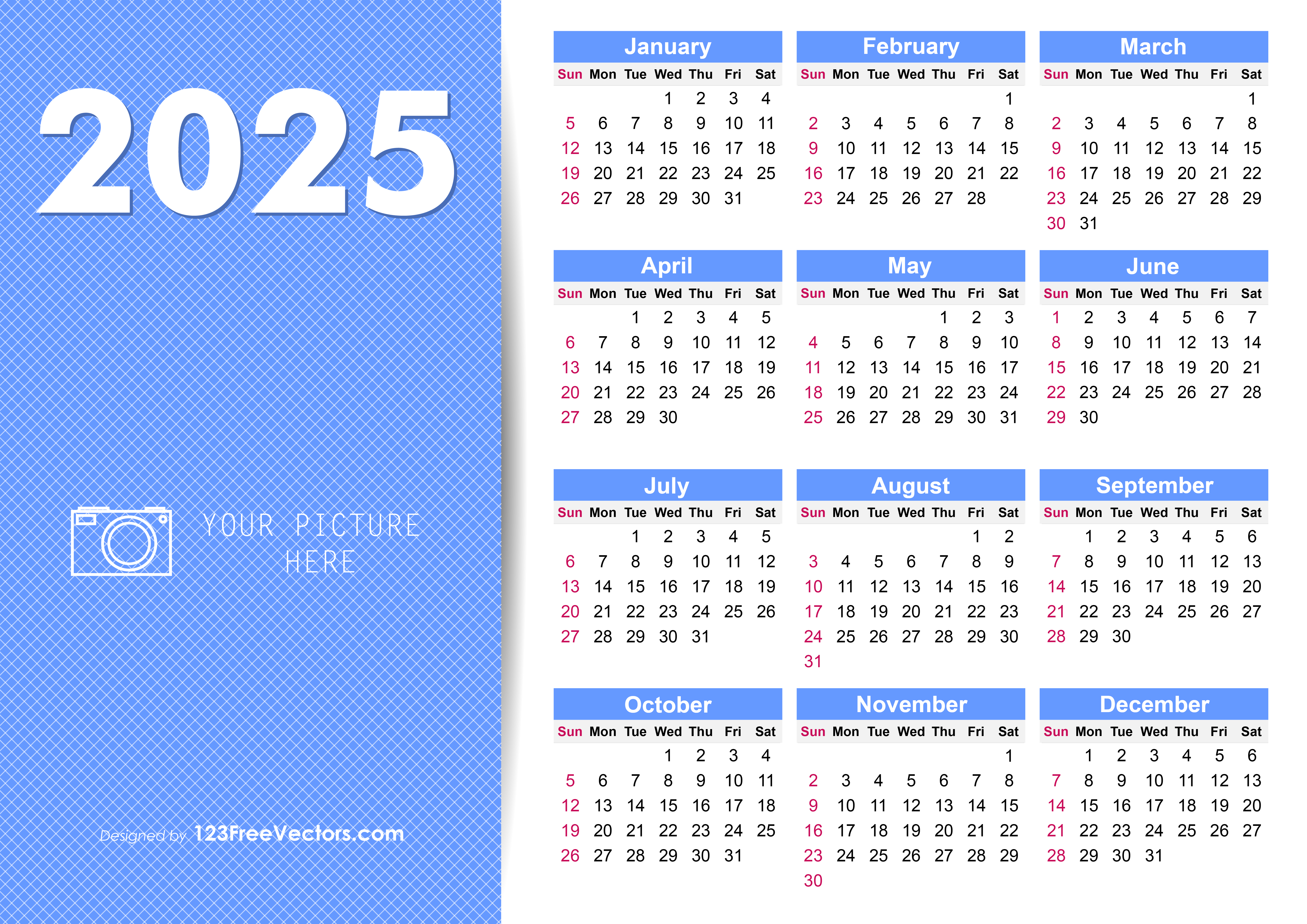 2025 Yearly Calendar