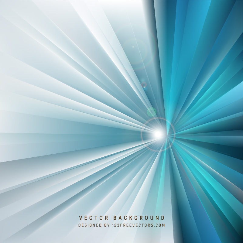 Blue White Light Rays Background
