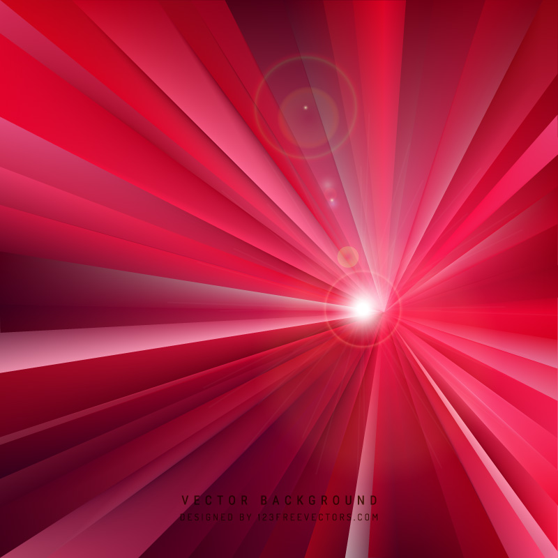 Red Rays Background