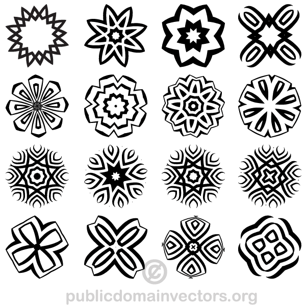 Decorative Geometric Shapes Vector Illustrator
