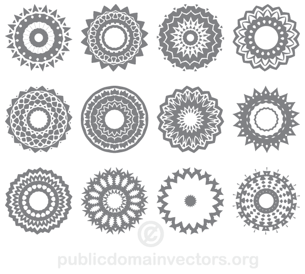 Circle Ornaments Vector