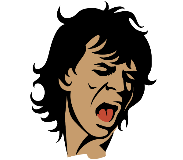 Mick Jagger Vector Portrait