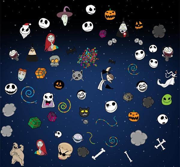 Nightmare Before Christmas Vector Pack