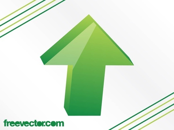 3D Arrow Free Vector
