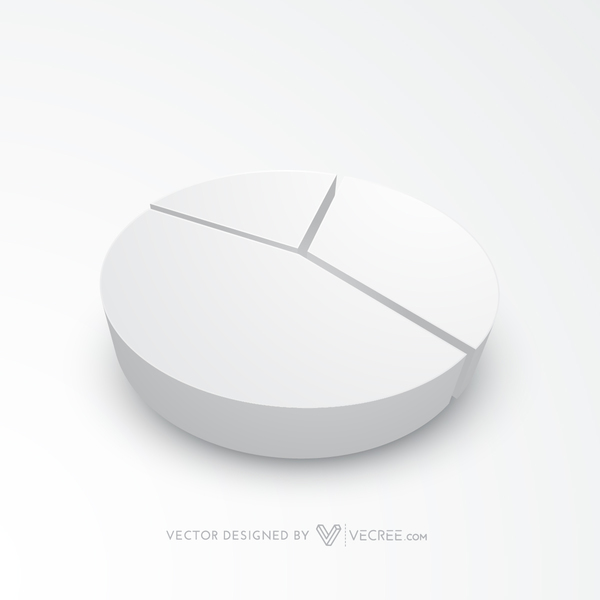 3D Pie Chart Free Vector