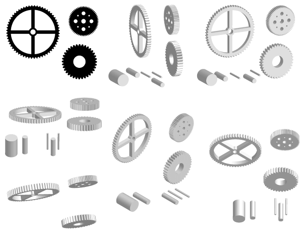 Free Cogwheel Vector Pack