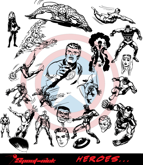 Super Heroes vectors