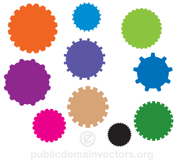 Free Vector Gear Elements Pack