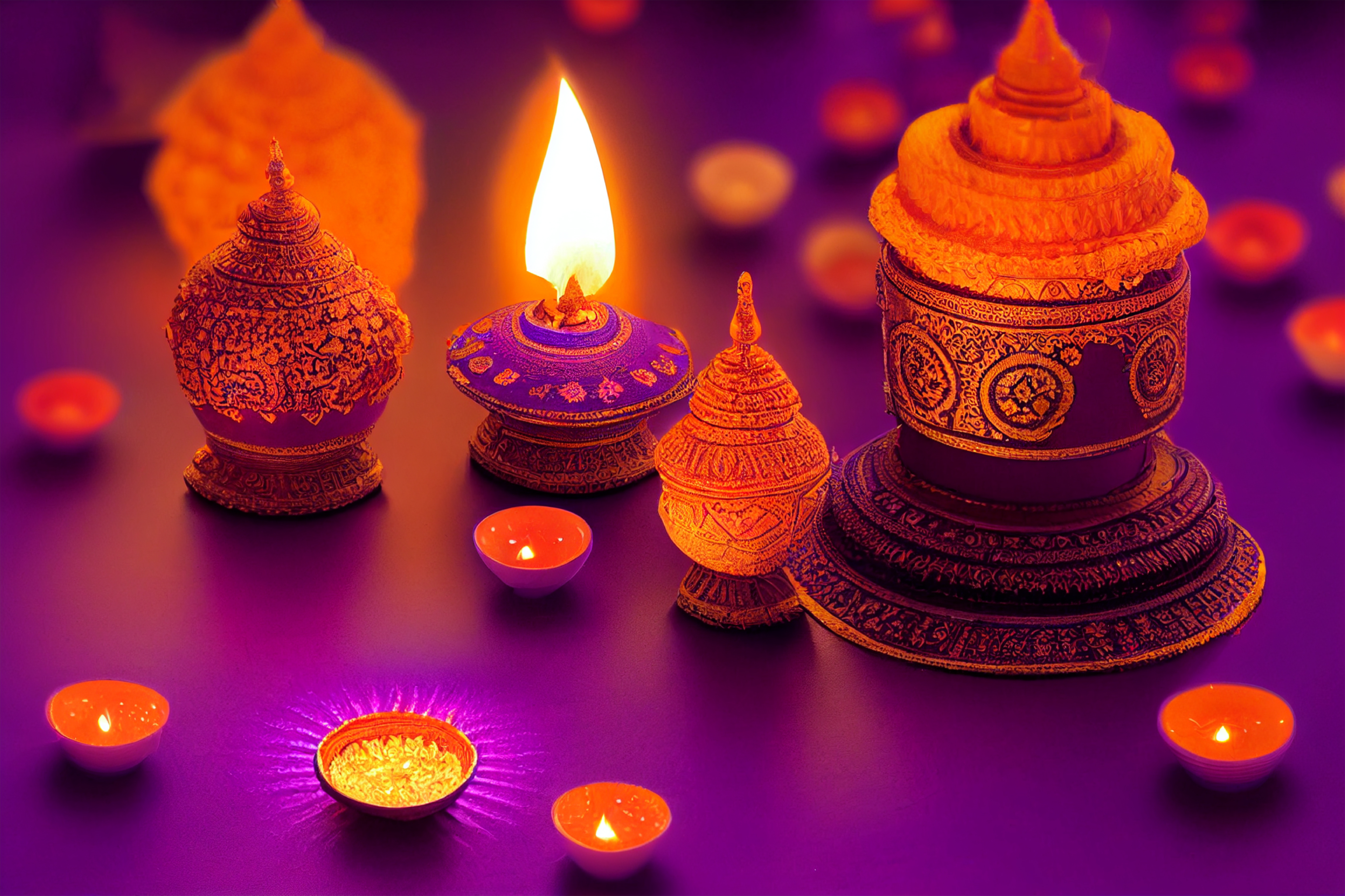 Diwali Diya Background Image