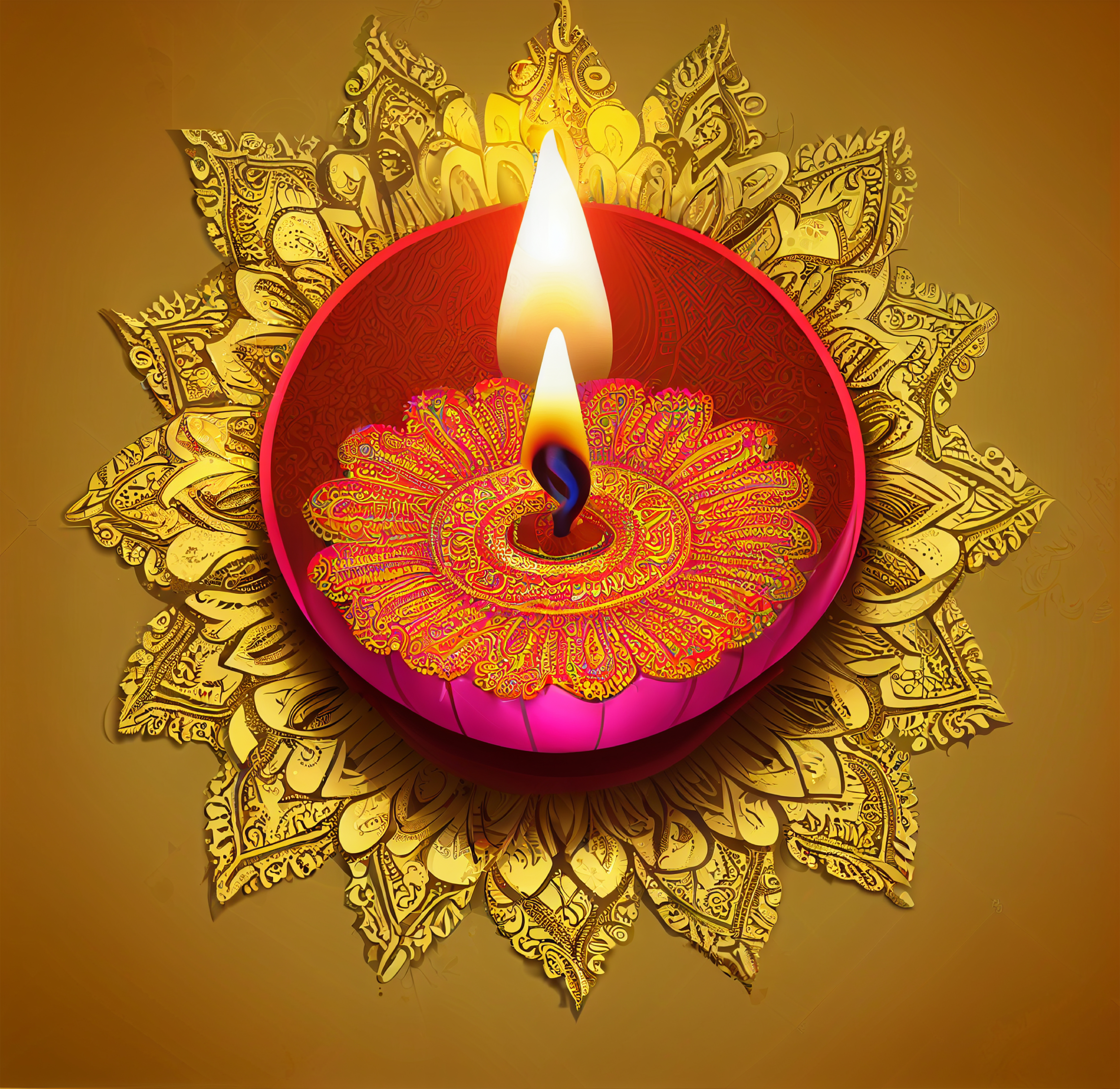 Diya Lamp Design