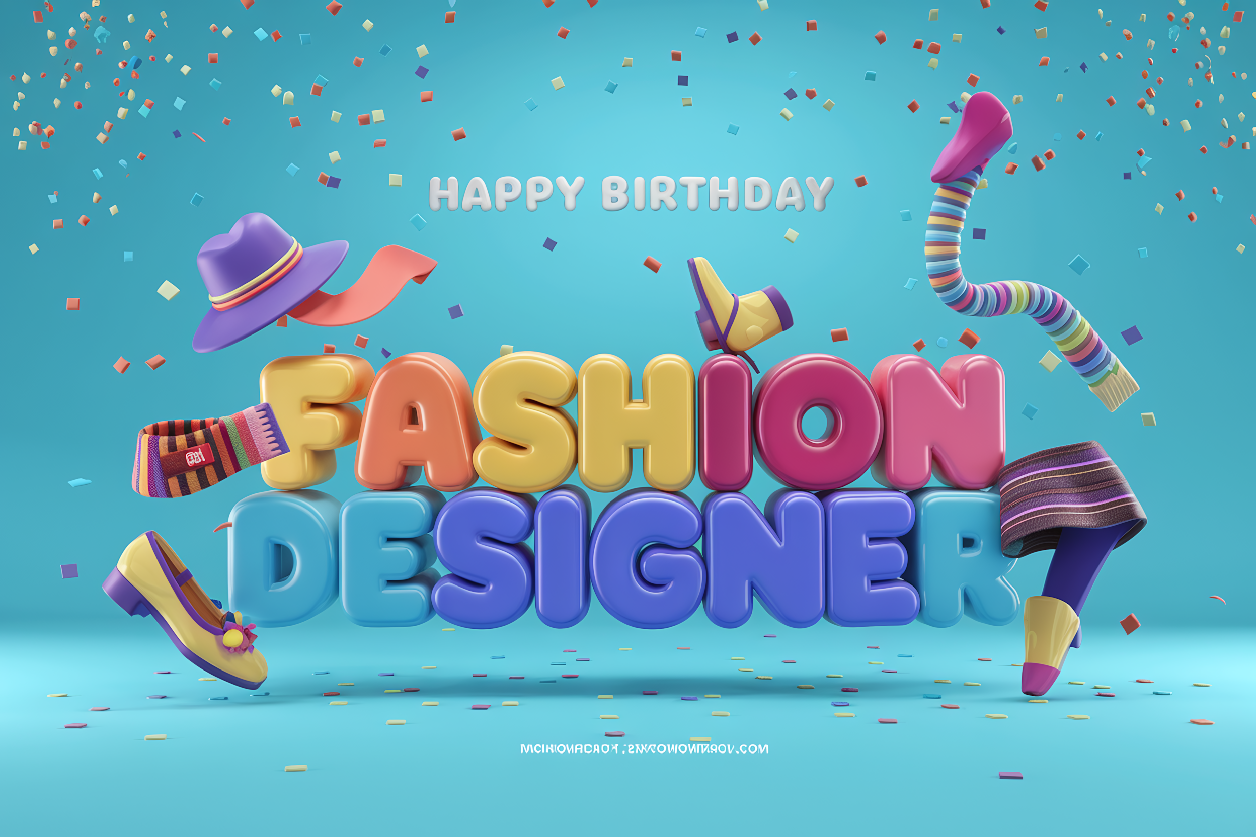 3D Fashion Designer Birthday