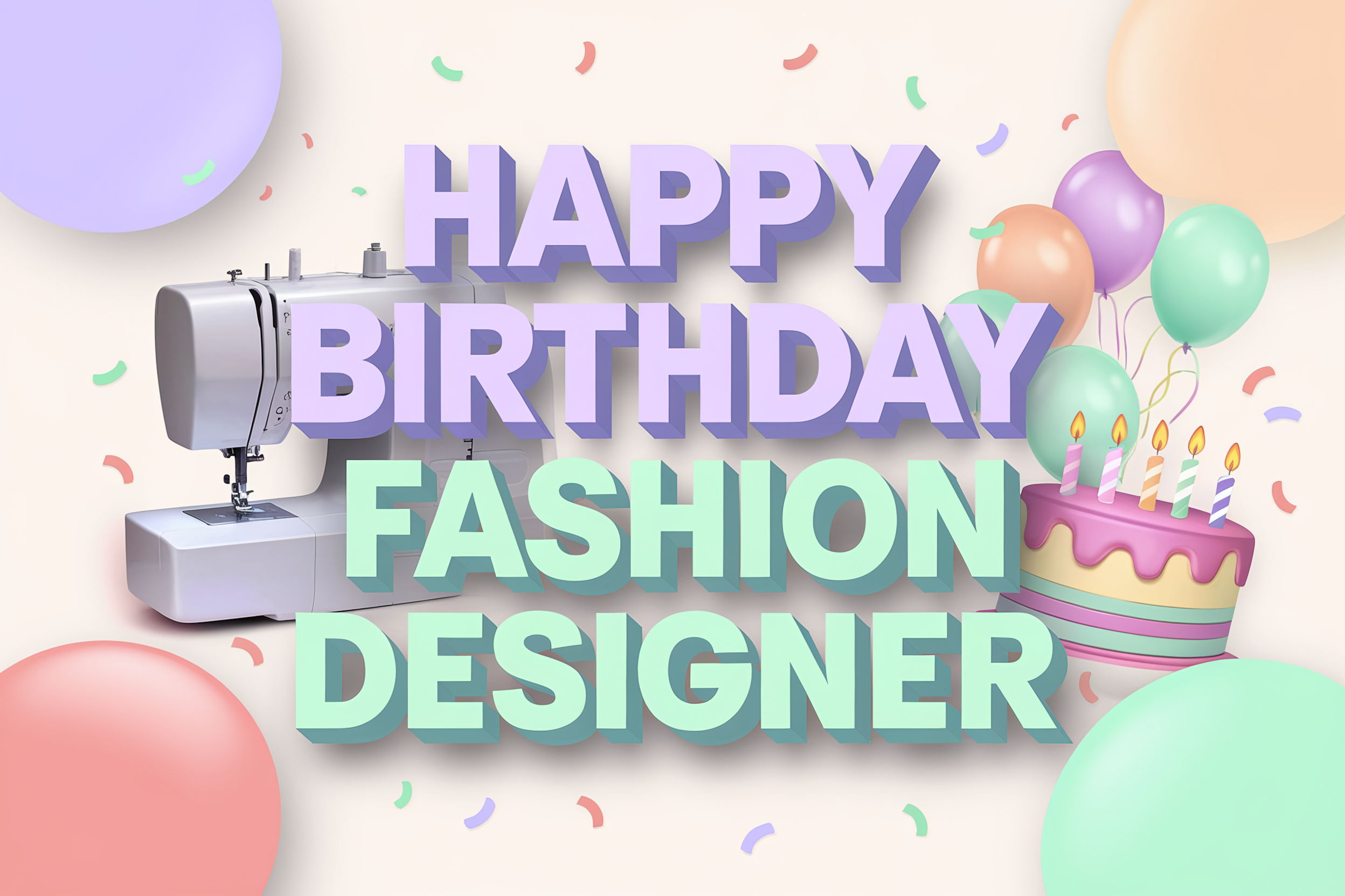 Happy Birthday Fashion Designer
