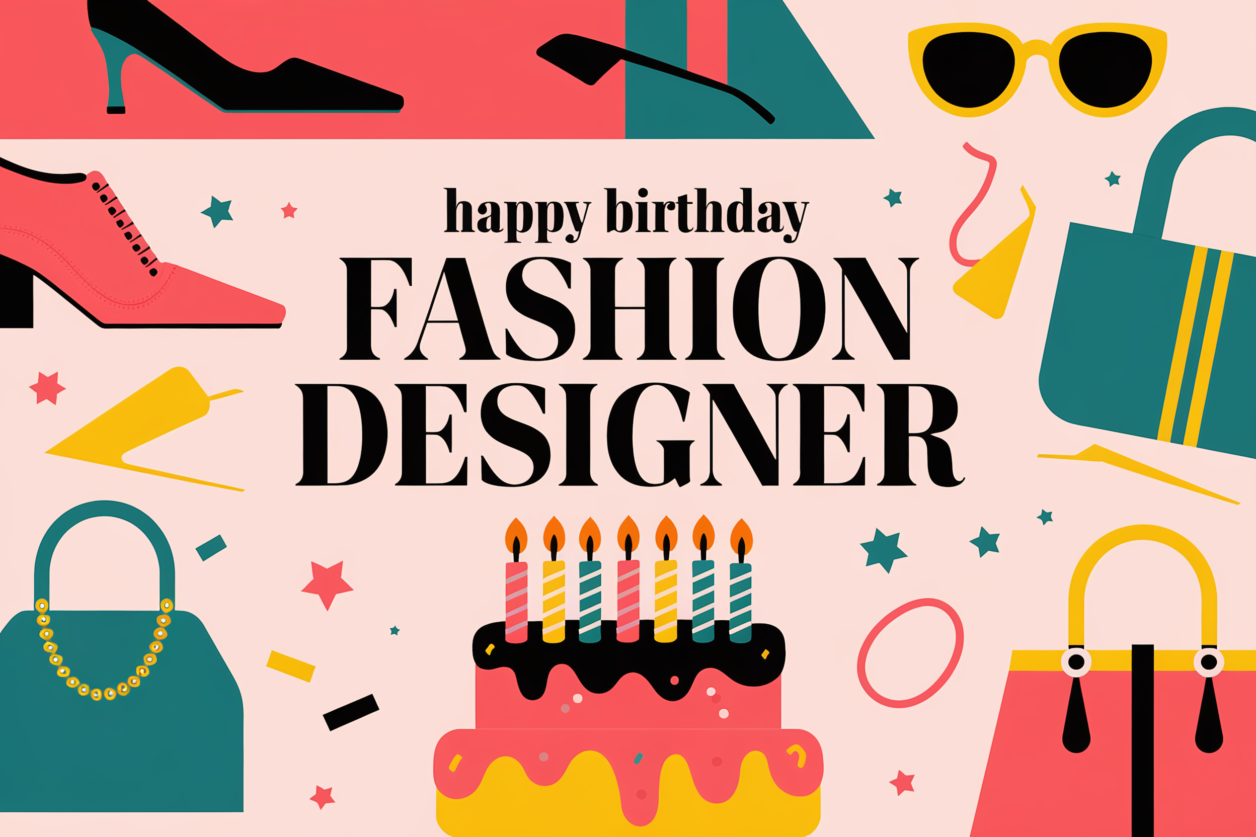 Happy Birthday Fashion Designer Card
