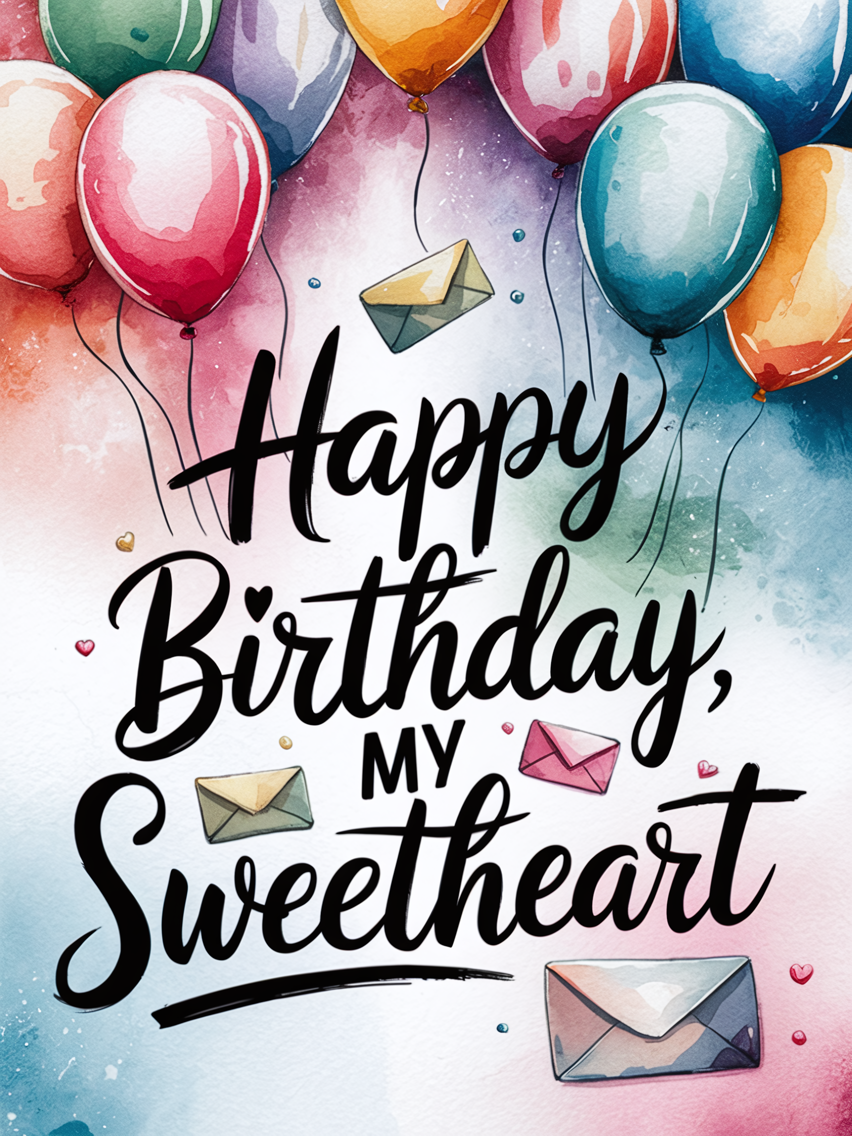 Happy Birthday Watercolor Card
