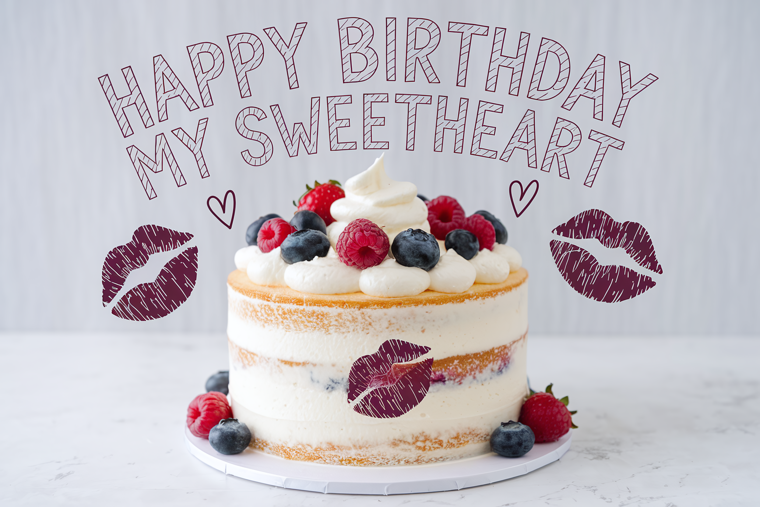 Happy Birthday Sweetheart Cake