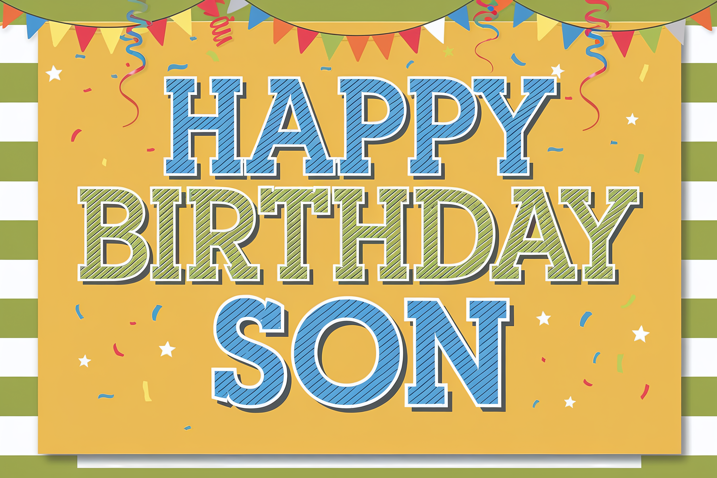 Happy Birthday Son Card Design