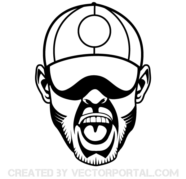 Man in Hat Vector Image