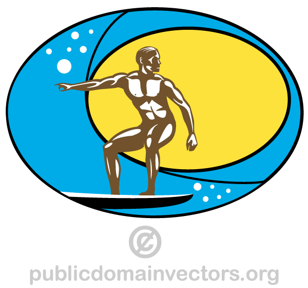 Surfer Vector Art