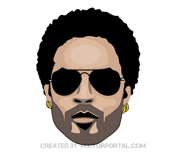Lenny Kravitz Vector Image
