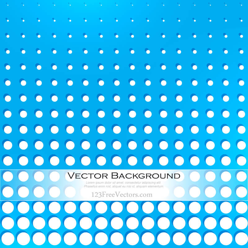 Abstract Blue Dots Background Vector