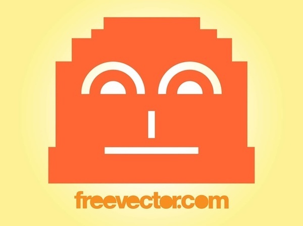 8-Bit Character Free Vector