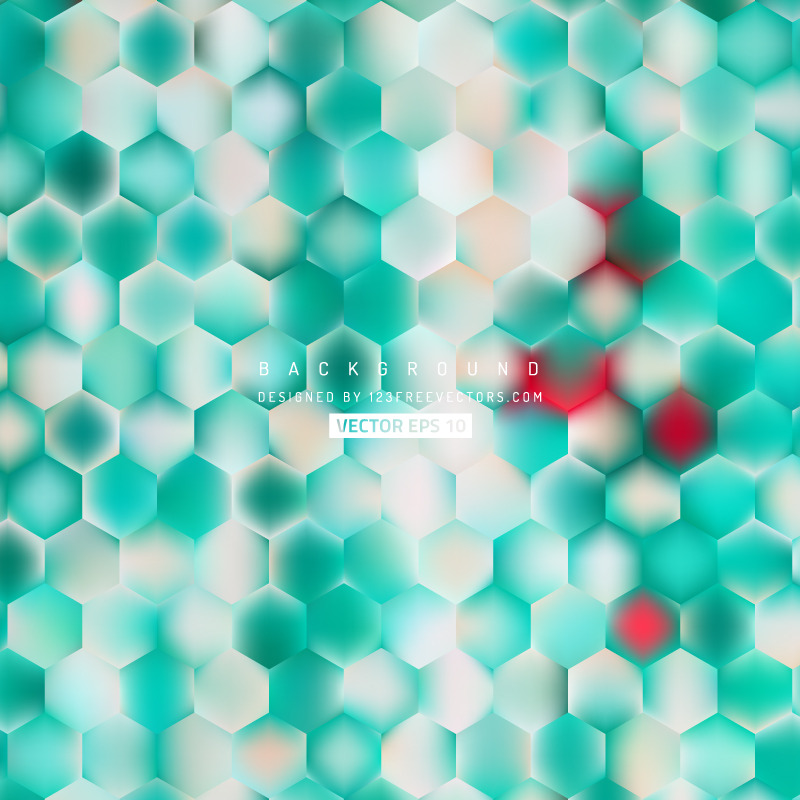 Turquoise Hexagon Background