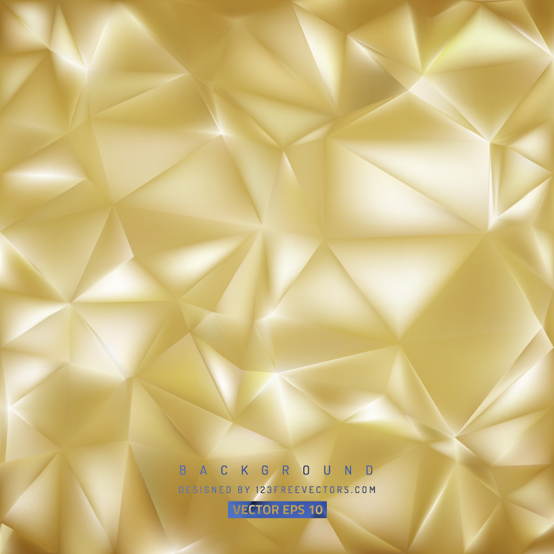 Gold Polygon Triangle Pattern Background