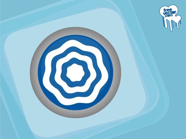 Abstract Round Icon Free Vector