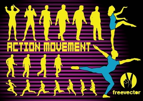 Action Movement Free Vector
