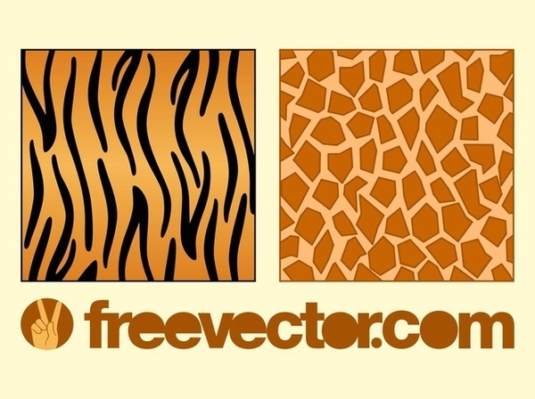 Animal Fur Patterns Free Vector