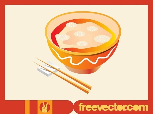 Asian Soup Free Vector