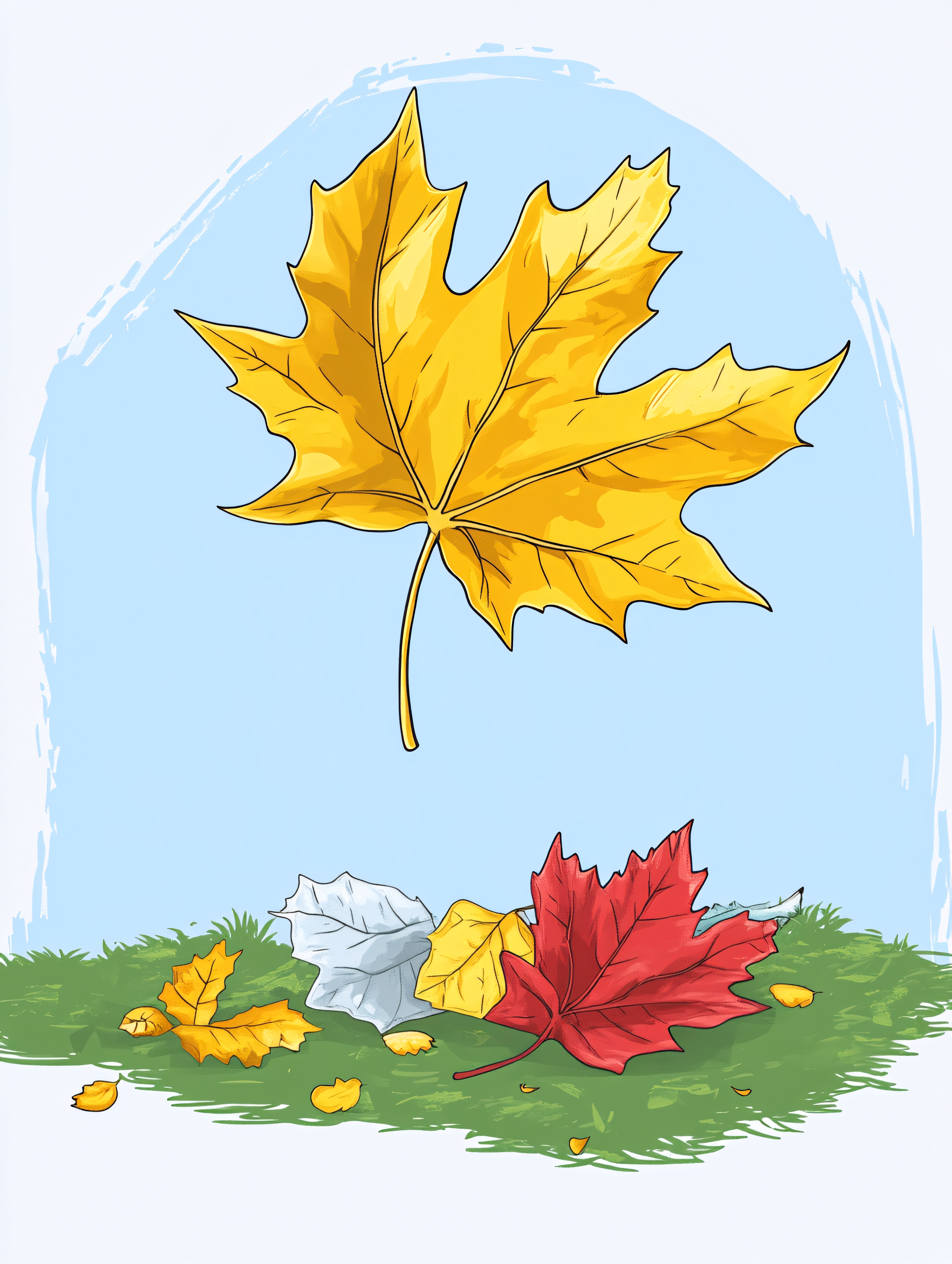 Autumn Maple Leaf Illustration