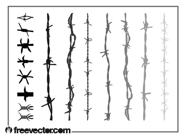 Barbed Wire s Free Vector