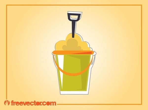 Beach Bucket Free Vector