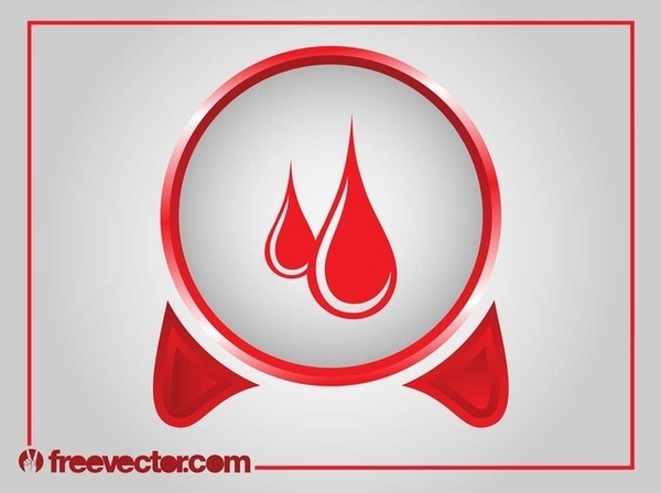 Blood Donation Icon Free Vector