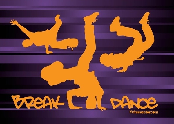 Breakdancing Free Vector