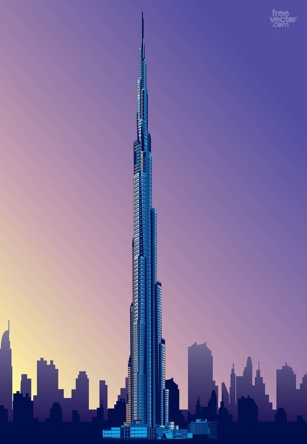 Burj Khalifa Free Vector