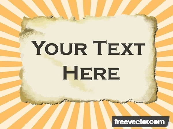 Burned Parchment Free Vector