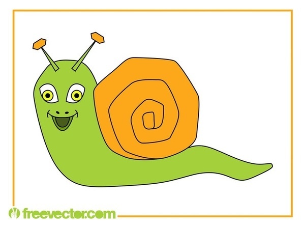 Cartoon Snail Free Vector